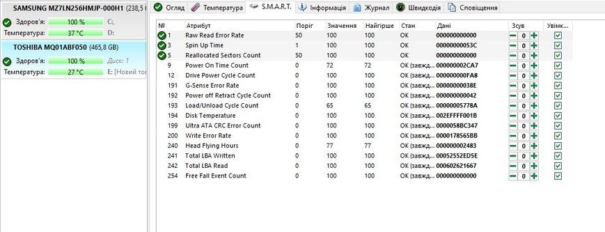 Накопичувач даних HDD 2,5" 500 Gb Toshiba MQ01ABF050 б/в 00-00002830 3012        фото