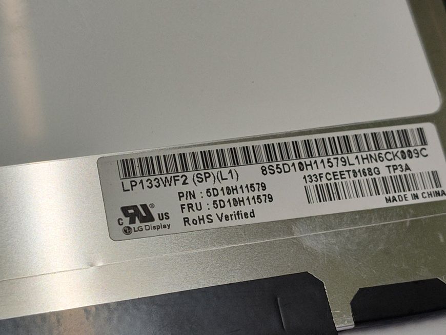 Матриця з ДЕФЕКТАМИ 13,3" LG LP133WF2 SP L1 1920x1080, IPS, матова 30 pin б/в 00-00001930, 2005261422 2171        фото