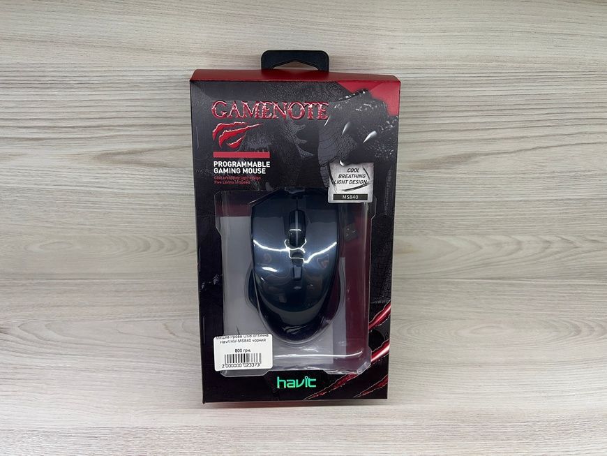 Маніпулятор 'миша' Havit HV-MS840 USB, колір чорний 1209        фото