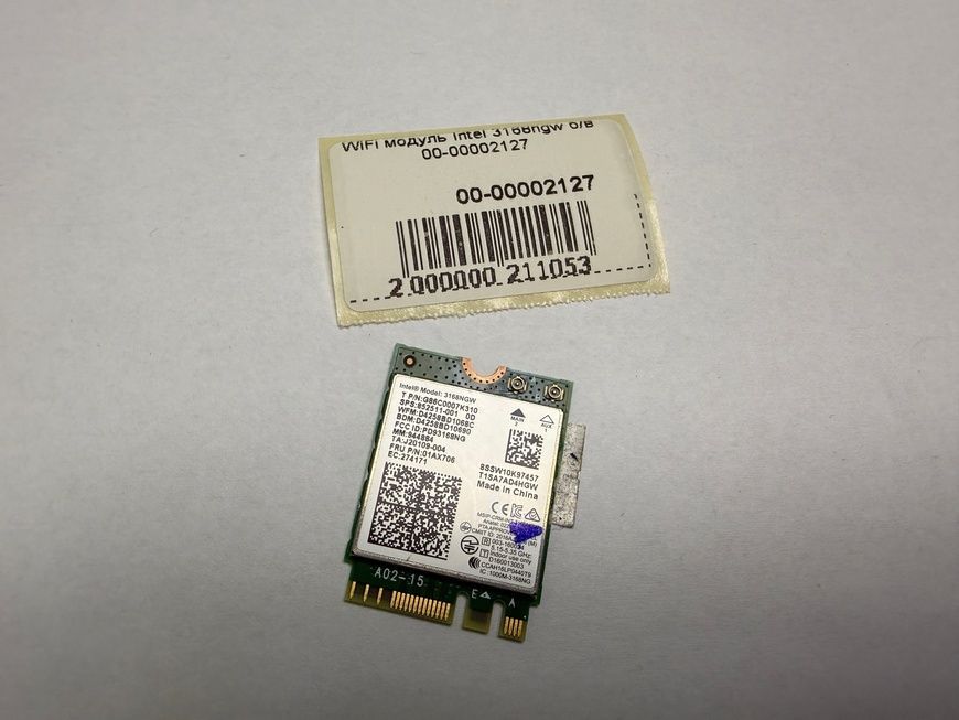 WiFi модуль Intel 3168ngw б/в 00-00002127 2363        фото