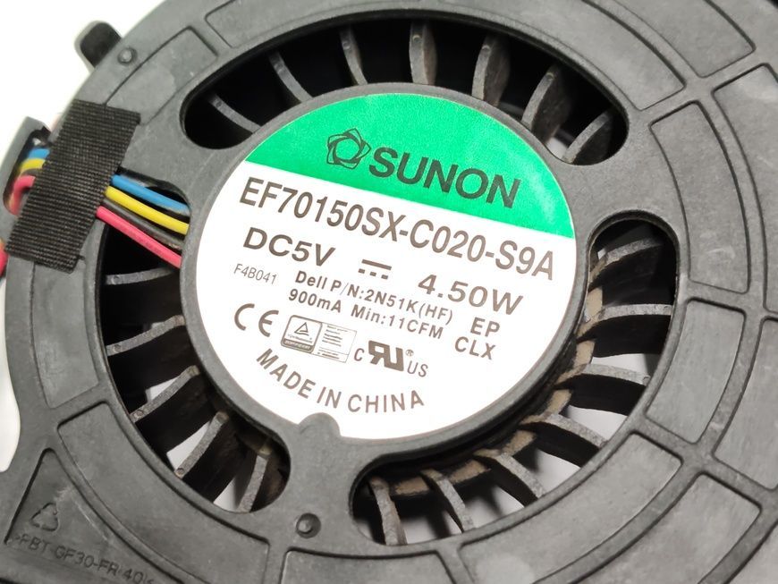 Охолодження SUNON Dell Optiplex Micro 3020 9020 3040 3060 5060 7020 7040 7050 7060 05JV3N 02N51K EF70150SX-C020-S9A 0KG9KP (Speaker) б/в 00-00001598 1878        фото