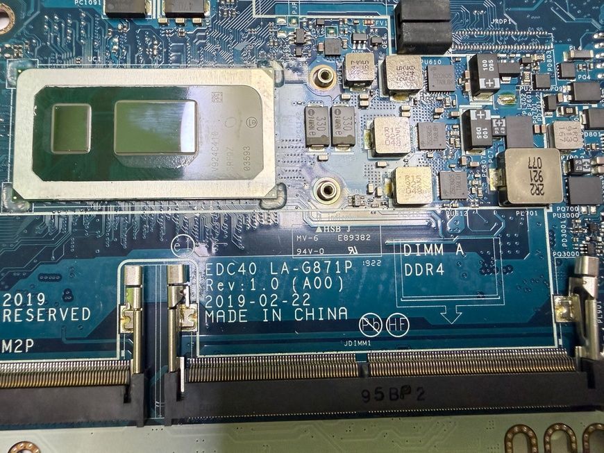 Материнська плата Dell EDC40 LA-G871P Latitude 7400 б/в робоча 00-00002700 2877        фото