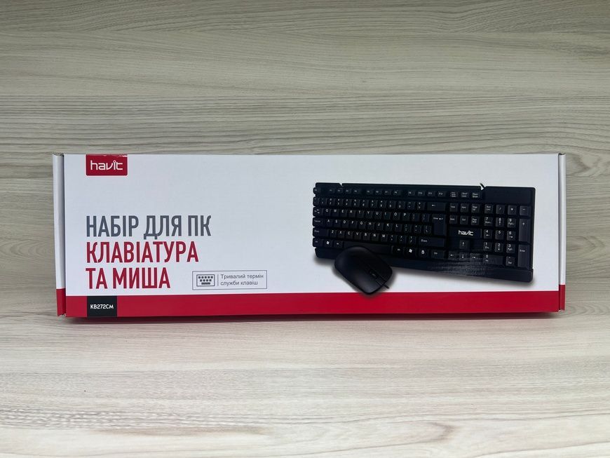 Комплект клавіатура і 'миша' Havit HV-KB272CM USB, колір чорний 1212        фото