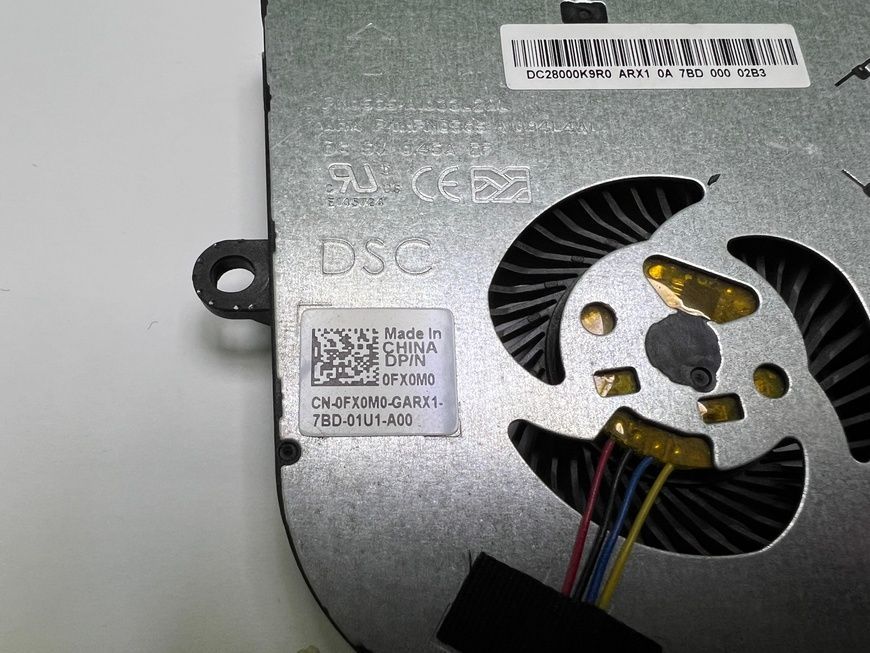 Вентилятор Dell Inspiron 15 5570 P75F 0FX0M0 б/в 00-00001917 2158        фото