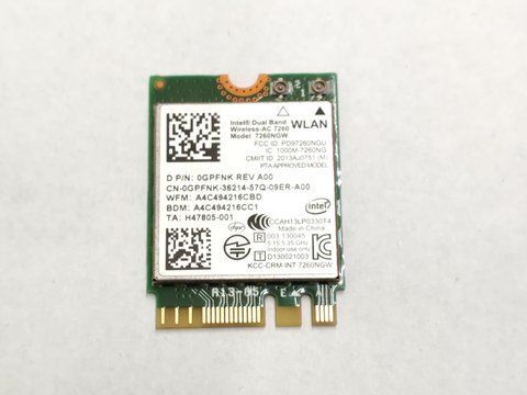 WiFi модуль Intel 7260NGW M.2 б/в 00-00001601 1881        фото