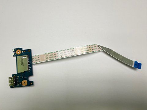 Плата Card Reader, USB + шлейф 6050A2979801 HP 17-by0053od б/в 00-00002479 2667        фото