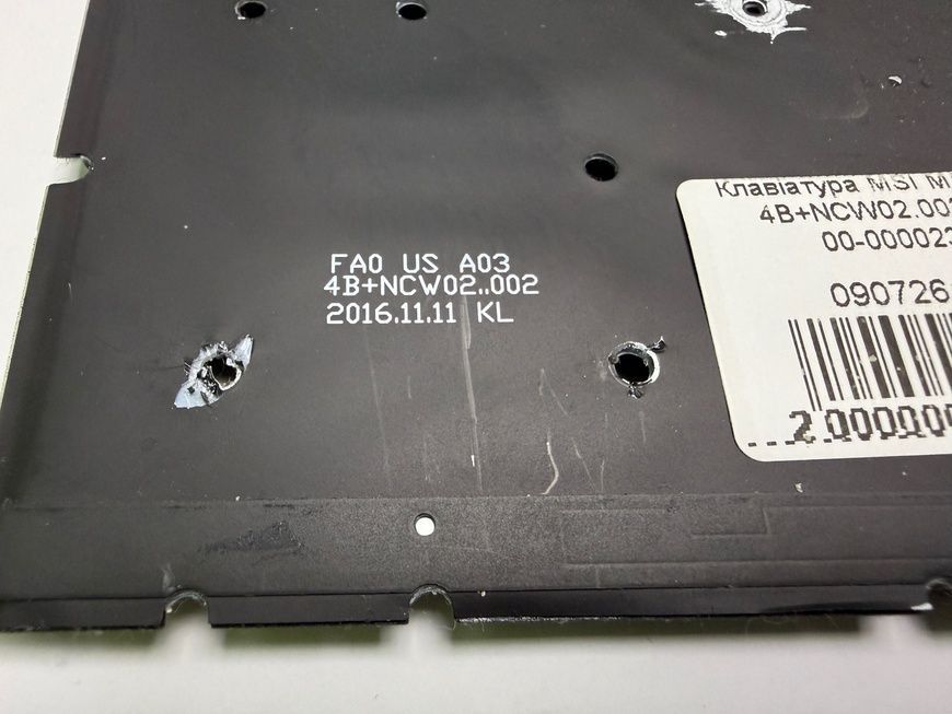 Клавіатура MSI MS-16K4 4B+NCW02.002 б/в 00-00002338 2568        фото