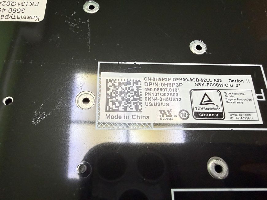 Клавіатура Dell Latitude 3500 3590 490.0805.0101 PK131Q02A00 0H9P3P б/в 00-00002341 2571        фото
