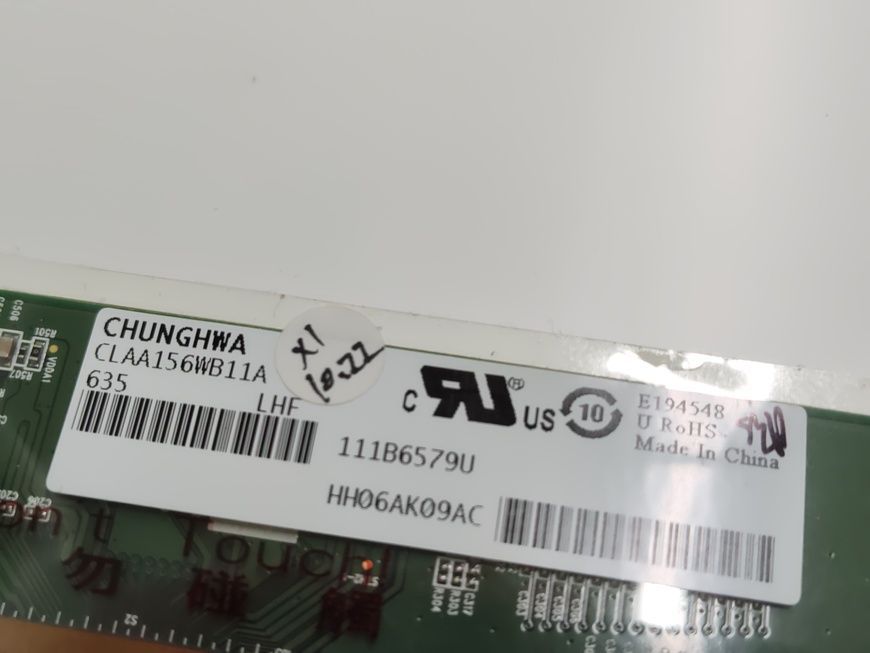 Матриця 15,6" CPT CLAA156WB11A 1366x768, TN, глянцева 40 pin б/в 00-00001943, 2105261404 2185        фото