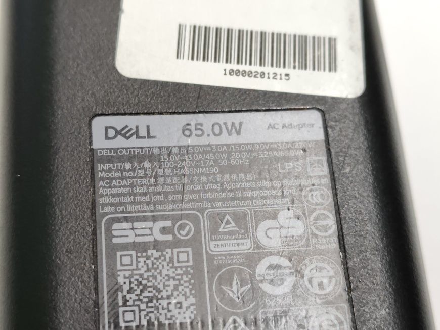Блок живлення Dell 65W Type-C б/в 00-00000866 1647        фото