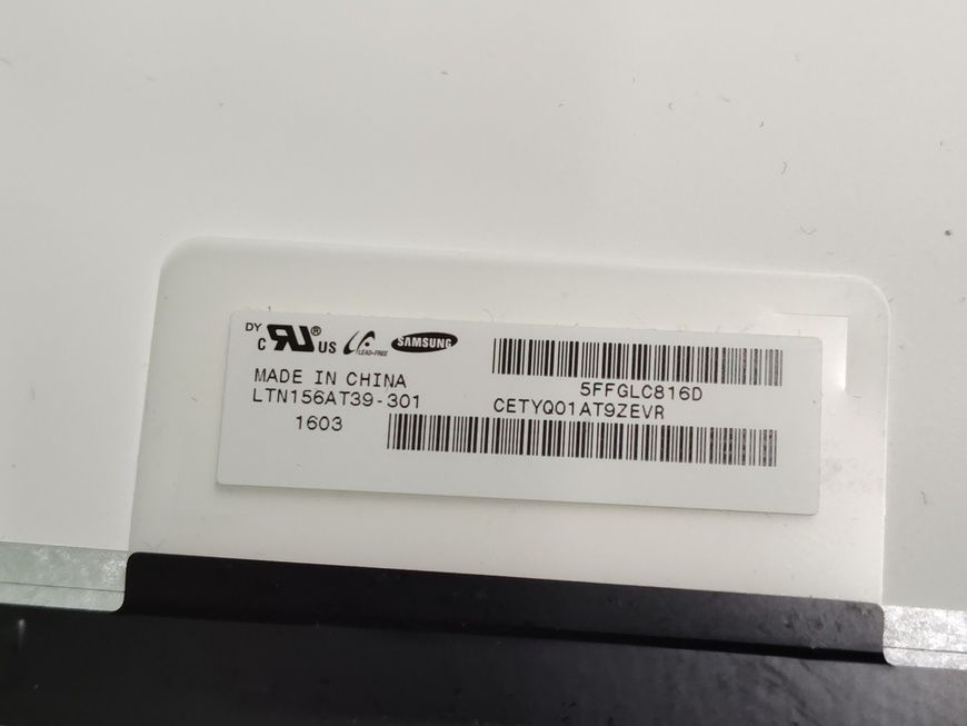 Матриця 15,6" Samsung LTN156AT39-301 1366x768, TN, глянцева 30 pin б/в з дефектом 00-00002291 2531        фото