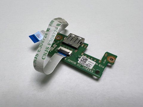 Плата USB + шлейф 69N0PGB11A00 Asus X550 X550V X550C X550VC X550L X55L б/в 00-00001685 1955        фото
