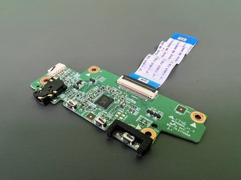 Плата кнопки включення та Audio + шлейф 3005-02874 Lenovo Yoga N23 Chromebook б/в 00-00001799 2054        фото