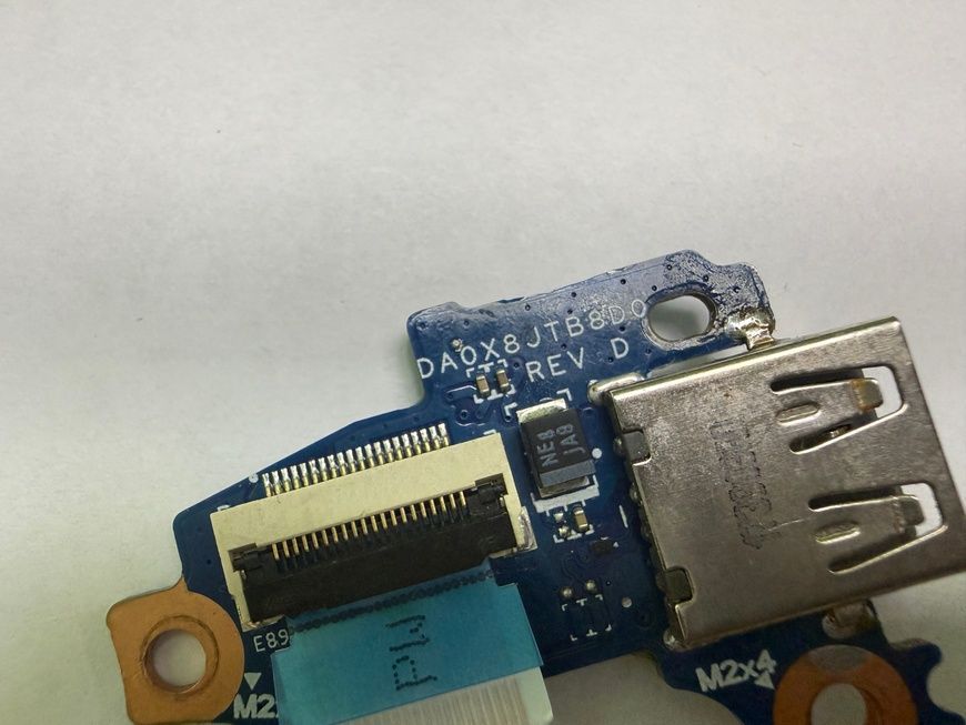 Модуль кнопки живлення/USB та шлейф DA0X8JTB8D0 HP ProBook 440 G6 б/в 00-00002781 2964        фото